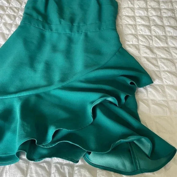 Banana Republic teal ruffle mini dress - Picture 4 of 9